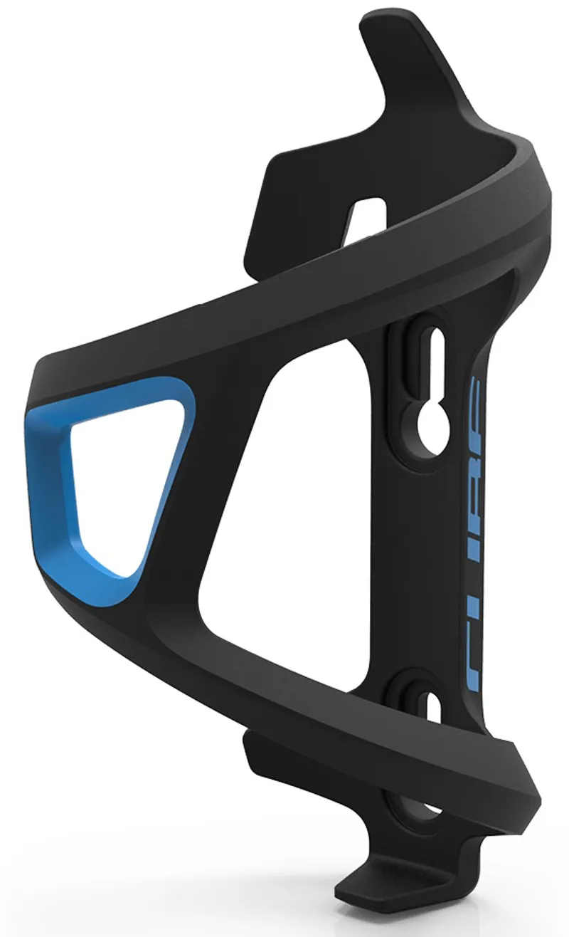 Cube HPP Left-Hand Sidecage Bottle Cage - Black/Green - Image 2
