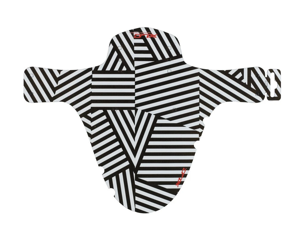 XLC MG-C30 Mini Front Mudguard For Fat Bikes - White - Image 4