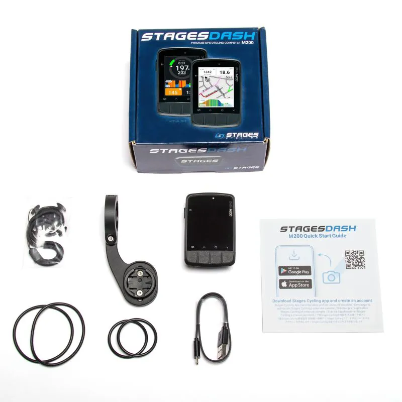Stages Cycling Dash M200 GPS Bike Computer - Black - Image 6