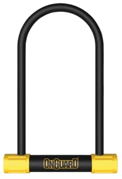 OnGuard Bulldog Long Shackle U-Lock - Silver Sold Secure Rating