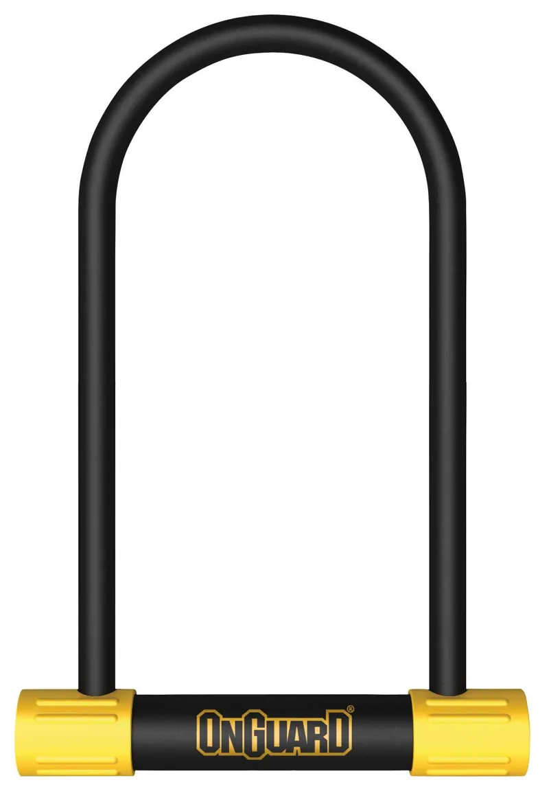 OnGuard Bulldog Long Shackle U-Lock - Silver Sold Secure Rating