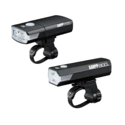 Cateye Ampp 1100/Ampp 800 Combo USB Light Set - Black