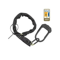 Hiplok E-DX Chain And U-Lock Combo - 10mm/110cm - Black