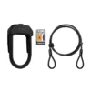 Hiplok DX+ D Lock And 2m Cable - Diamond Sold Secure - Black