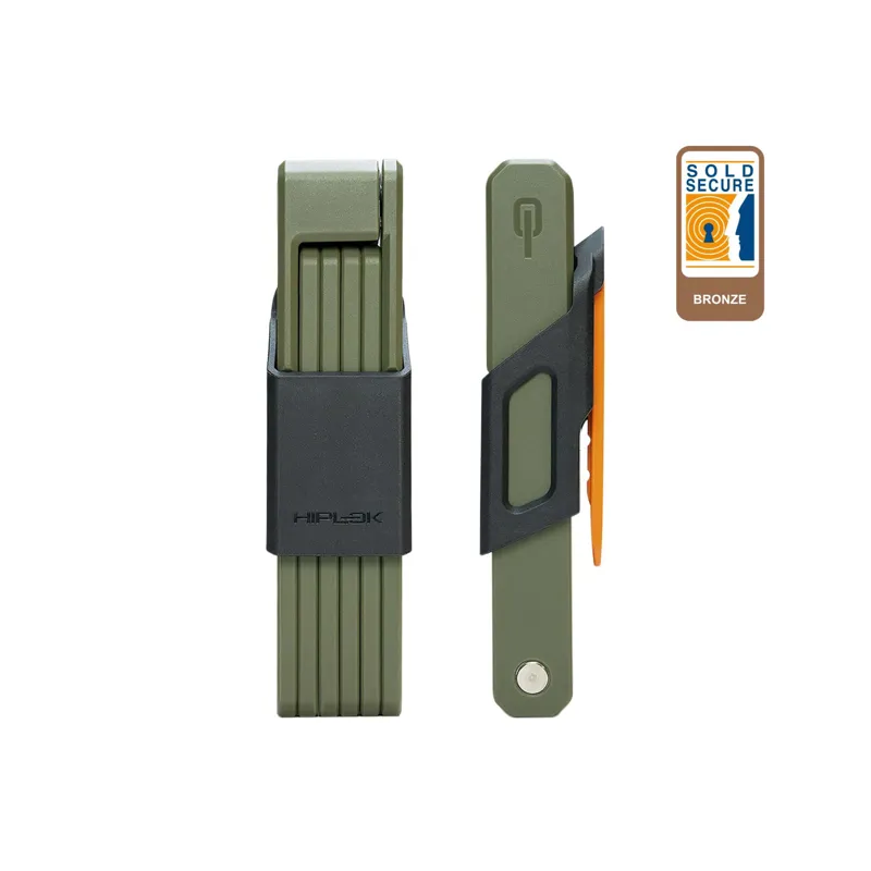 Hiplok Switch Folding Lock - Bronze Sold Secure - Green - Image 2