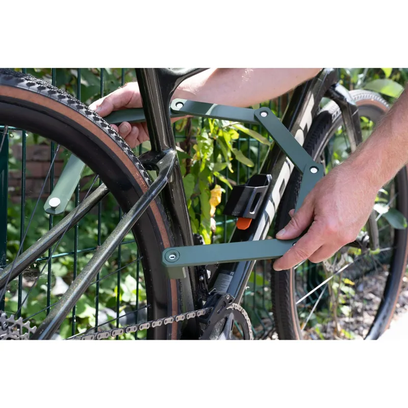 Hiplok Switch Folding Lock - Bronze Sold Secure - Green - Image 7