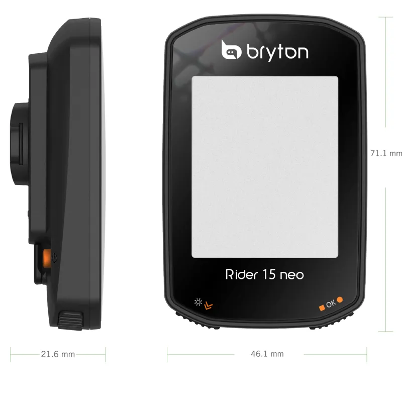 Bryton Rider 15C Neo GPS Cycle Computer Bundle With Cadence - Image 4