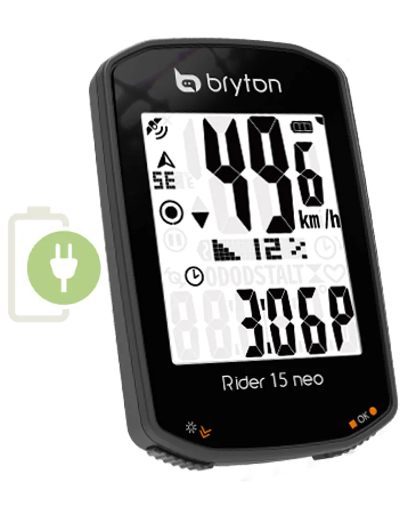 Bryton Rider 15C Neo GPS Cycle Computer Bundle With Cadence - Image 2
