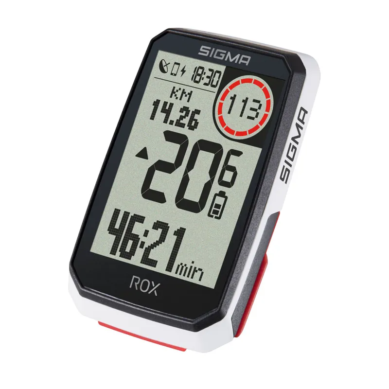 Sigma ROX 4.0 GPS Cycle Computer HR Set - White - Image 2