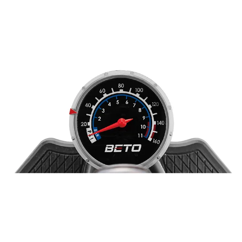 Beto CMP155AG7 25 Inch Alloy Track Pump With Gauge - 160psi - Image 8