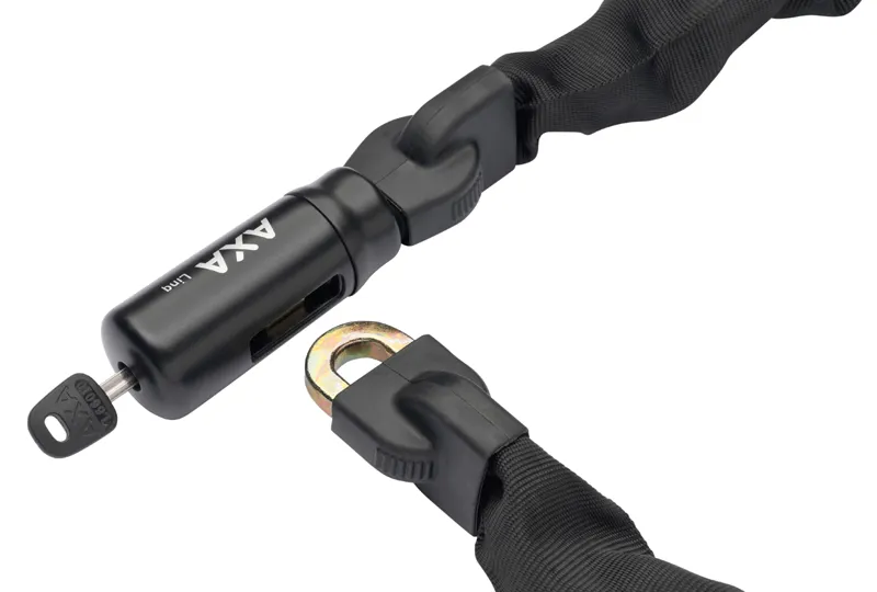 AXA Link 100cm/9.5mm Key Chain Lock - Gold Sold Secure - Black - Image 2