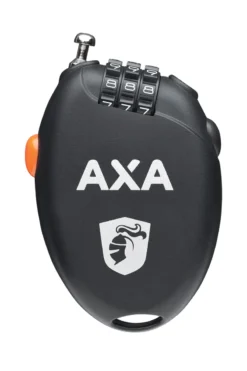 AXA Retractable Combination Cable Lock - Black