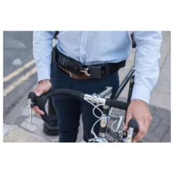 HipLok V1.5 Wearable Chain Lock Silver Sold Secure - Black - 8mmx90cm