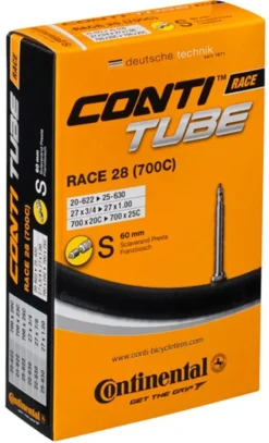Continental Race Supersonic Inner Tube - 700 X 20-25c - Presta 60mm