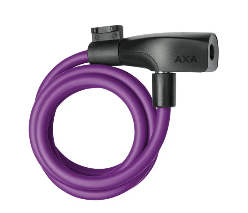 AXA Resolute Key Cable Lock - 120cm/8mm - Royal Purple - Image 3